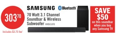 Samsung HW-B650F 3.1-Channel 370 W Soundbar wit…