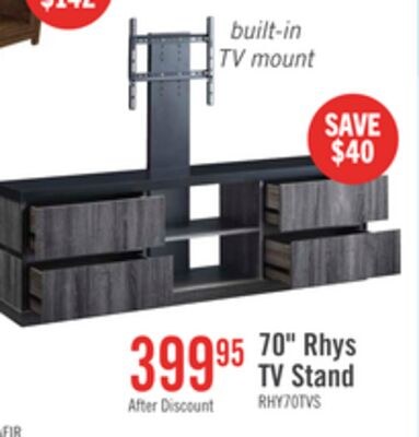 Rhys 70" Modern TV Stand with Mount, Storage an…