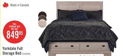 Yorkdale 6-Drawer Platform Bed with Headboard &…