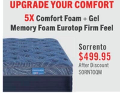 Springwall Sorrento Eurotop Firm Queen Mattress