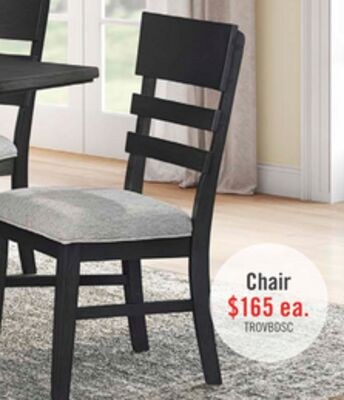 Trove Dining Chair, Ladder-back – Black