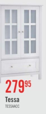Tessa 31.5" Storage Accent Cabinet – White