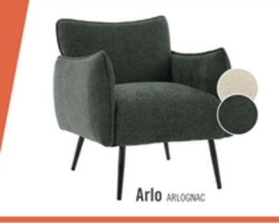 Arlo 29.5" Linen-Look Fabric Accent Chair – Gre…