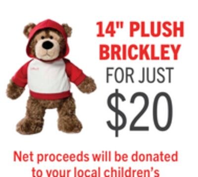 14" PLUSH BRICKLEY