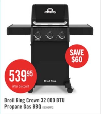 Broil King Crown 32 000 BTU Propane Gas BBQ