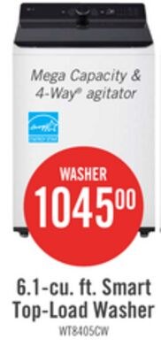 6.1-cu. ft. Smart Top-Load Washer