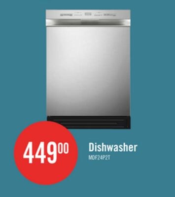 Midea 24" Front-Control Dishwasher with Interio…