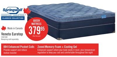Springwall Veneto Eurotop Medium Queen Mattress
