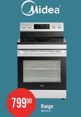 Midea 30" 6.3 Cu. Ft. Electric Range - MER30B14…