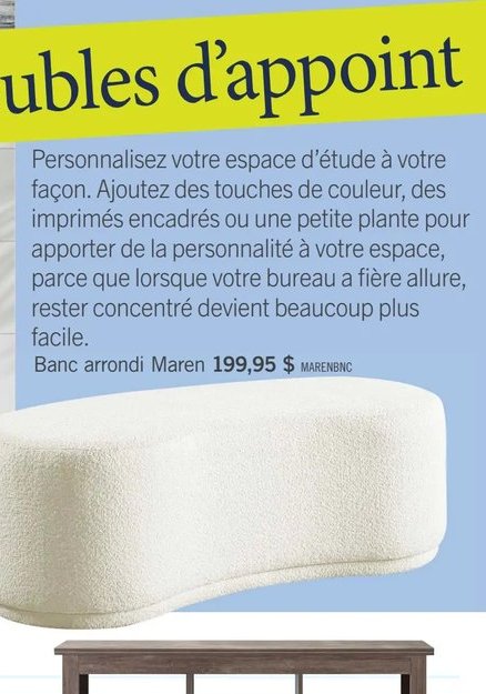 Banc arrondi Maren