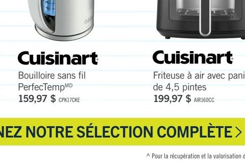 Cuisinart Bouilloire sans fil PerfecTemp