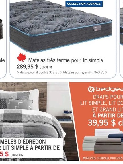 Matelas très ferme Springwall pour lit simple