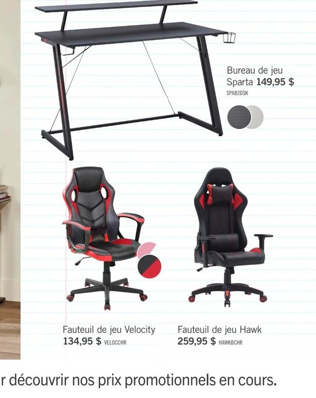 Fauteuil de jeu Velocity