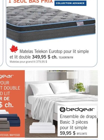 Matelas Telekon Eurotop Springwall pour lit sim…