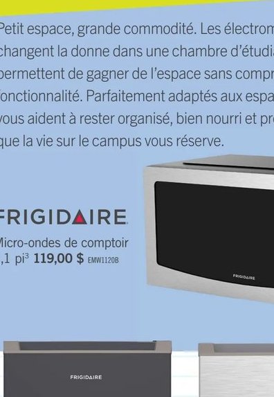 FRIGIDAIRE Micro-ondes de comptoir