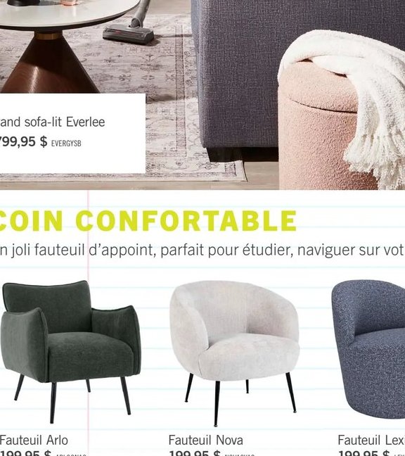 Grand sofa-lit Everlee