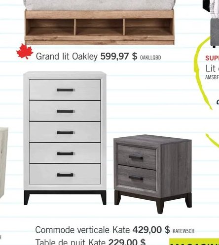 Grand lit Oakley