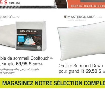 Ensemble de sommeil Cooltouch Masterguard pour …