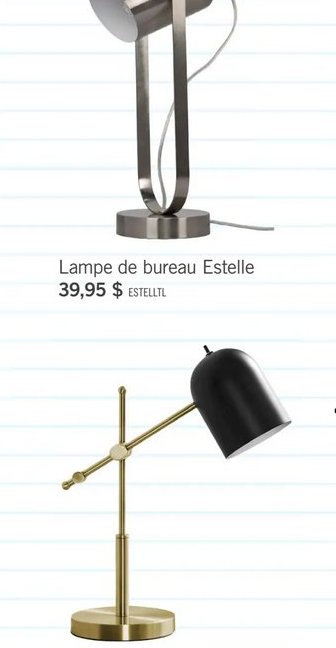 Lampe de bureau Estelle