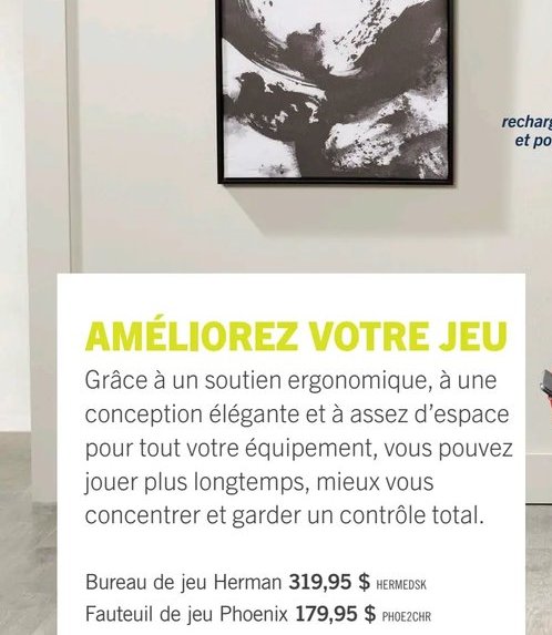 Bureau de jeu Herman