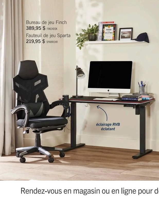 Bureau de jeu Finch