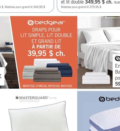 Draps Bedgear pour lit simple, lit double et gr…