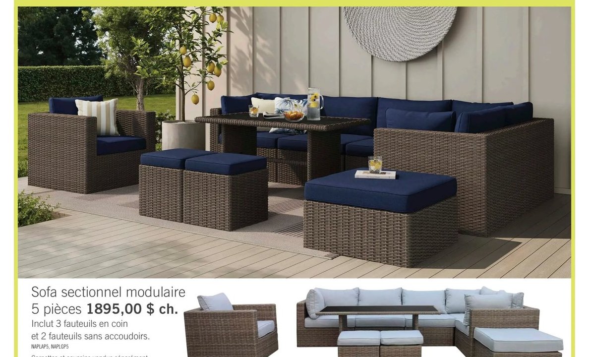 Sofa sectionnel modulaire 5 pièces Collection N…