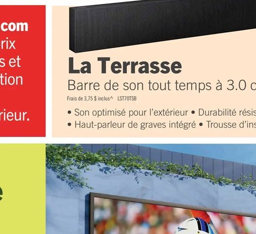 Samsung La Terrasse Barre de son tout temps à 3…