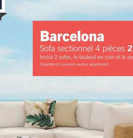 Barcelona Sofa sectionnel 4 pièces