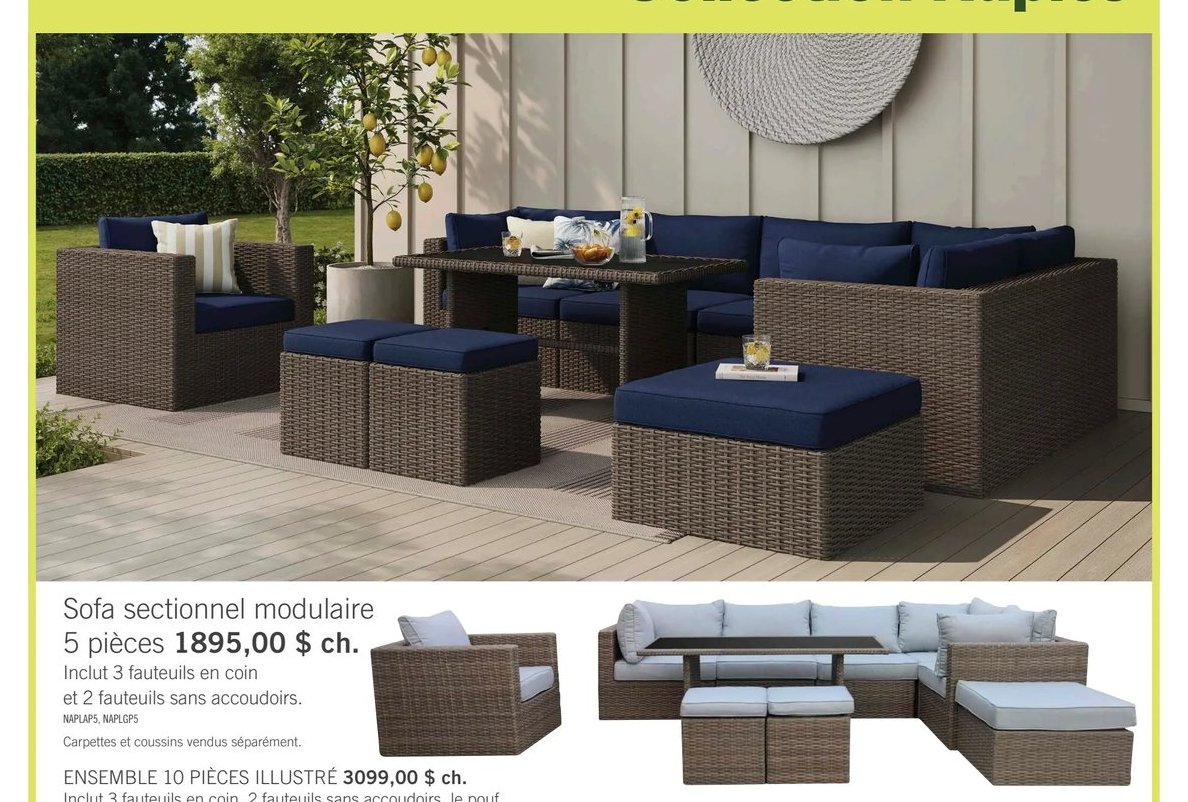 Sofa sectionnel modulaire 5 pièces Collection N…