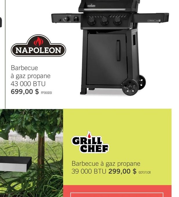 Napoleon Barbecue à gaz propane