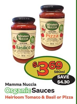 Mamma Nuccia Organic Sauces