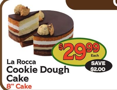 La Rocca Cookie Dough Cake