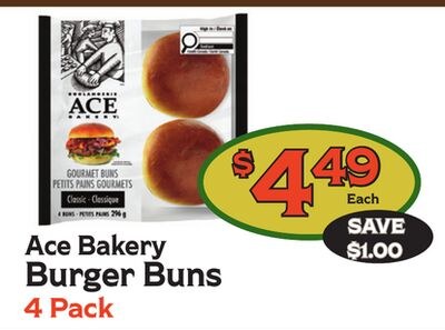 Ace Bakery Burger Buns