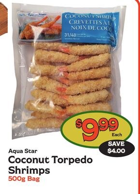 Aqua Star Coconut Torpedo Shrimps