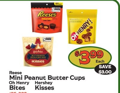 Reese Mini Peanut Butter Cups Oh Henry Hershey …