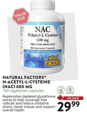 NATURAL FACTORS® N-ACETYL-L-CYSTEINE (NAC) 600 …