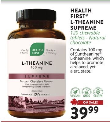 HEALTH FIRST® L-THEANINE SUPREME