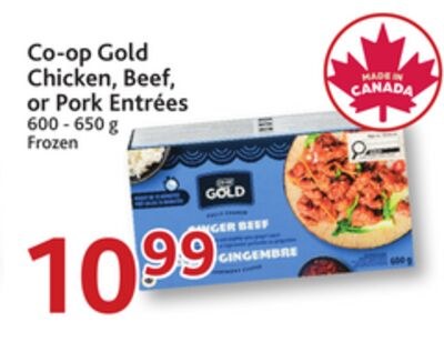 Co-op Gold Chicken, Beef, or Pork Entrées