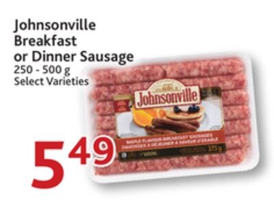 Johnsonville Breakfast or Dinner Sausage