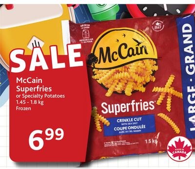 McCain Superfries or Specialty Potatoes