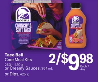 Core Meal Kits 260 – 420 g or Creamy Sauces, 35…