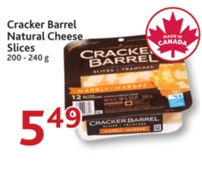 Cracker Barrel Natural Cheese Slices