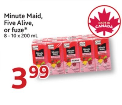 Minute Maid, Five Alive, or fuze*