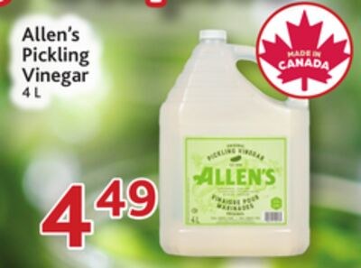 Allen's Pickling Vinegar