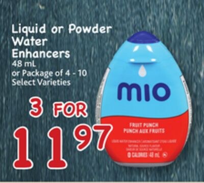 Liquid or Powder Water Enhancers 48 mL or Packa…