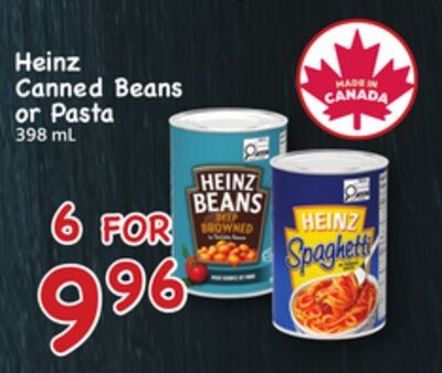 Heinz Canned Beans or Pasta