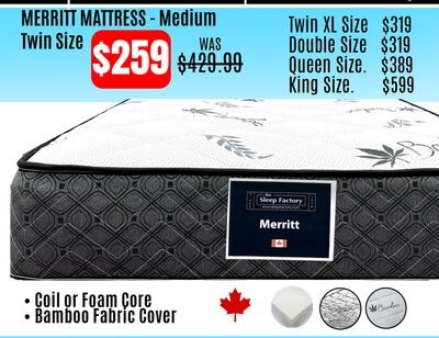 SIGNATURE COLLECTION MERRITT MATTRESS - Medium …