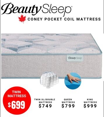 BEAUTY SLEEP CONEY POCKET COIL MATTRESS