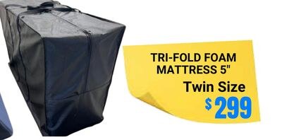 TRI-FOLD FOAM MATTRESS 5"